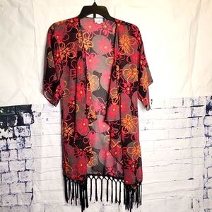 Sheer LulaRoe Caftan Coverup S